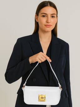 ESBEDA - Women White Glide Luxeline Sling Bag