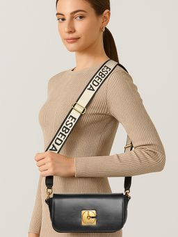 ESBEDA - Women Black Glide Luxeline Sling Bag