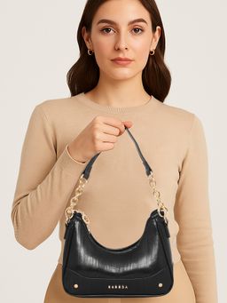ESBEDA - Women Black Noir Crescent Sling Bag