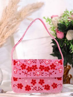 SWISNI - Women Pink Western Bedded Mini Bag