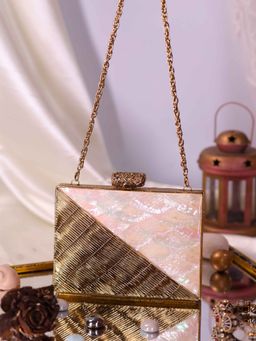 SWISNI - Women Gold MOP Clutch