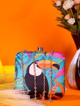 SWISNI - Women Multi-Color Digital Printed Clutch