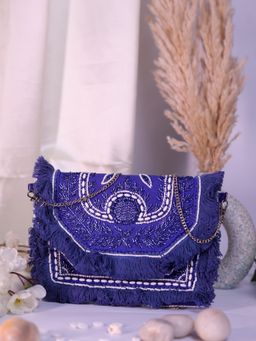 SWISNI - Women Blue Banjara Sling Bag