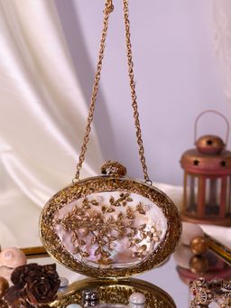 SWISNI - Women Gold MOP Clutch
