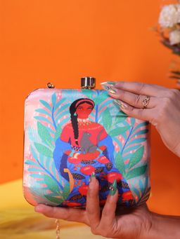 SWISNI - Women Multi-Color Digital Printed Clutch