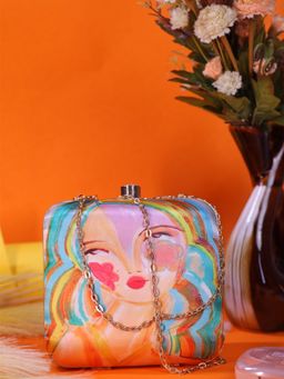 SWISNI - Women Multi-Color Digital Printed Clutch