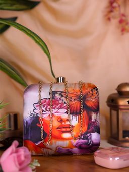 SWISNI - Women Multi-Color Digital Printed Clutch