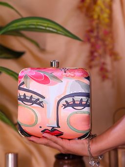 SWISNI - Women Multi-Color Digital Printed Clutch