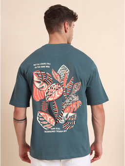 JadeBlue - Men Green Printed T-Shirt