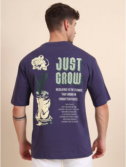 JadeBlue - Men Purple Printed T-Shirt