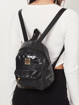 Styli - Croc Textured Patent Backpack