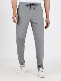 JadeBlue - Men's Grey Slim Fit Cotton Track Pant