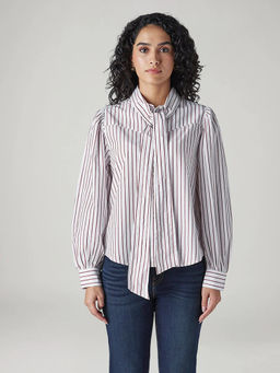 Levi's - Women's White Stripes Blouse