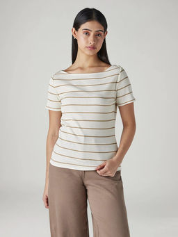 Levi's - Women's White Stripes Top
