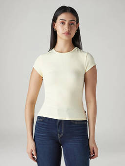 Levi's - Women's Yellow Textured Top