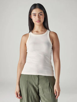 Levi's - Women's White Solid/Plain Top