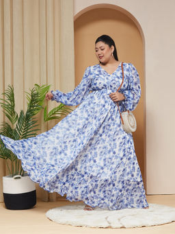 Miss Chase - A+ Curve Collection Plus Size White Dress