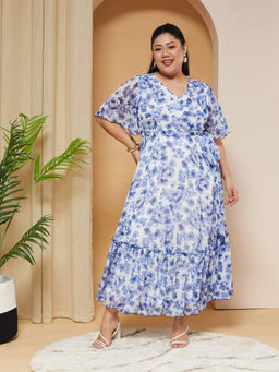 Miss Chase - A+ Curve Collection Plus Size Women's White Dress