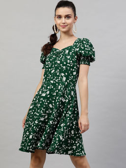 STREET 9 - Floral Printed A Line Dress