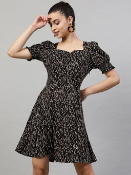 STREET 9 - Floral Printed A Line Dress