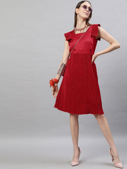 STREET 9 - Red Satin Dress