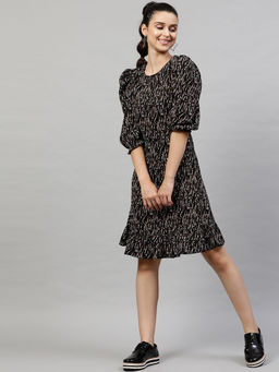 STREET 9 - Floral Printed A Line Dress