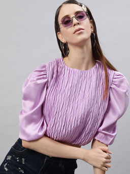 STREET 9 - Women Pleated Crop Top