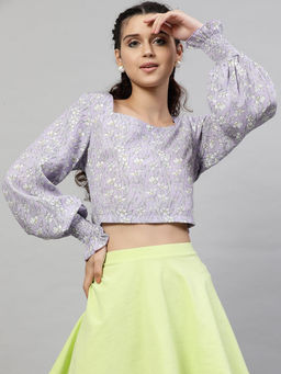 STREET 9 - Women Floral Printed Crop Top