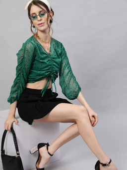 STREET 9 - Women Polka Dot Crop Top