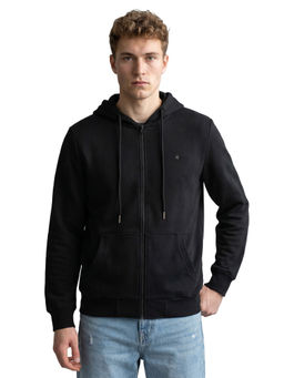 Monte Carlo - Men Black Cotton Blend Jacket