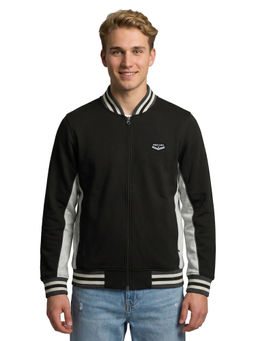 Monte Carlo - Men Black Cotton Blend Jacket