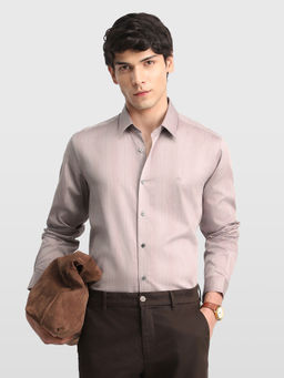Arrow Newyork - Men Mauve Cotton Shirt