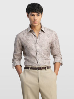 Arrow - Men Purple Polyester Shirt