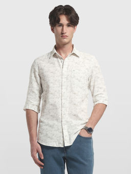 Arrow - Men Grey Cotton Shirt