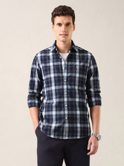U.S. Polo Assn. Denim Co. - Men Blue Cotton Shirt