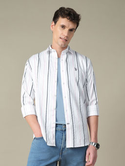 U.S. POLO ASSN. - Men Blue Cotton Shirt