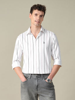 U.S. POLO ASSN. - Men Pink Cotton Shirt