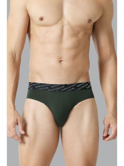 Van Heusen Innerwear - Van Heusen Men 4 Way Stretch & 3D Logo Waistband Tactel Briefs - Pine Green