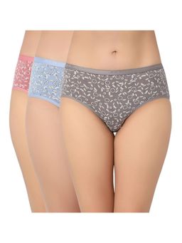 Juliet - Cotton Hipster Panties Full Coverage Stretchable (Pack of 3)