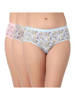 Juliet - Cotton Hipster Panties Full Coverage Stretchable (Pack of 3)