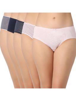 Juliet - Cotton Hipster Premium Panties Full Coverage Stretchable (Pack of 5)