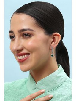 Biba - Womens Green Stone Drop Earrings