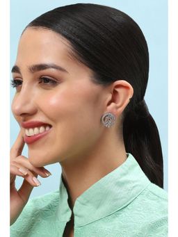 Biba - Womens White Brass Earrings