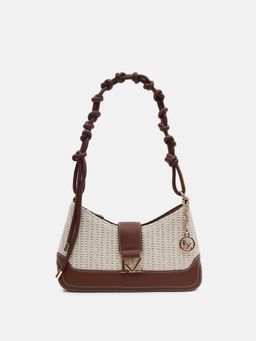 Kazo - Brown Kai Raffia Shoulder Bag (M)