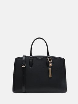 Kazo - Black Rasha Tote Bag with Detachable Strap (L)