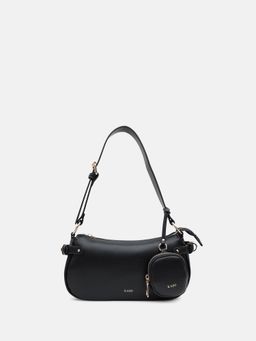 Kazo - Black Becci Shoulder Bag with Pouch (S)