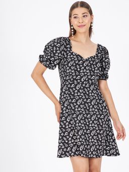 Kibo - Black Polyester Dress