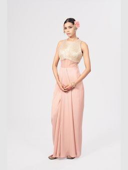 RIRASA - Raveya Peach Maxi Dress