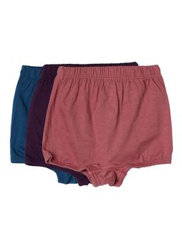 BLOSSOM - Girls Shorty Plain Assorted Panty (Pack of 3)