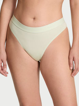 Victoria's Secret - Green Logo Cotton Thong Panty